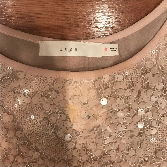 Sparkle Lush tank with sheer back - Picture 2 of 3